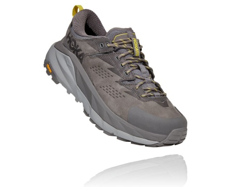 Sapatilhas Hoka One One Kaha Low GORE-TEX Portugal - Sapatilhas Caminhada Homem Cinzentas / Verdes - THMJZP-218